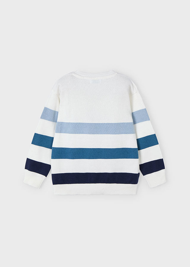 Maglia Righe Azzurro