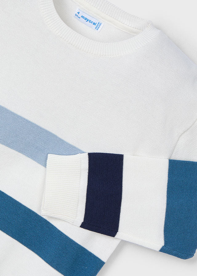 Maglia Righe Azzurro