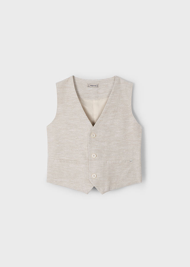 Gilet Lino Sabbia