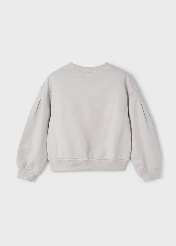 Pullover Con Accessorio Grigio
