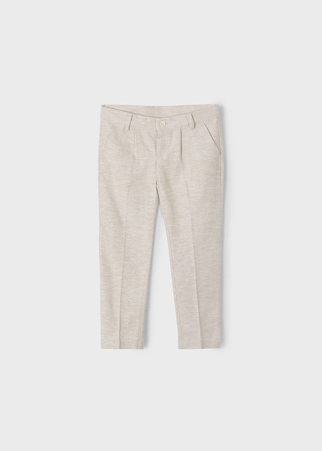 Pantalone Lino Elegante Sabbia