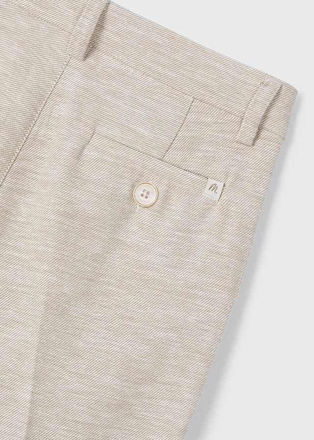 Pantalone Lino Elegante Sabbia