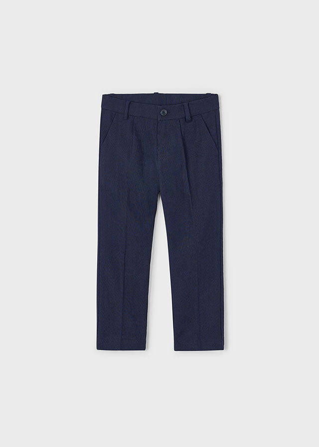 Pantalone Lino Elegante Marino