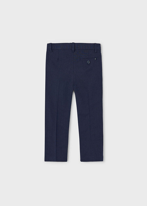 Pantalone Lino Elegante Marino