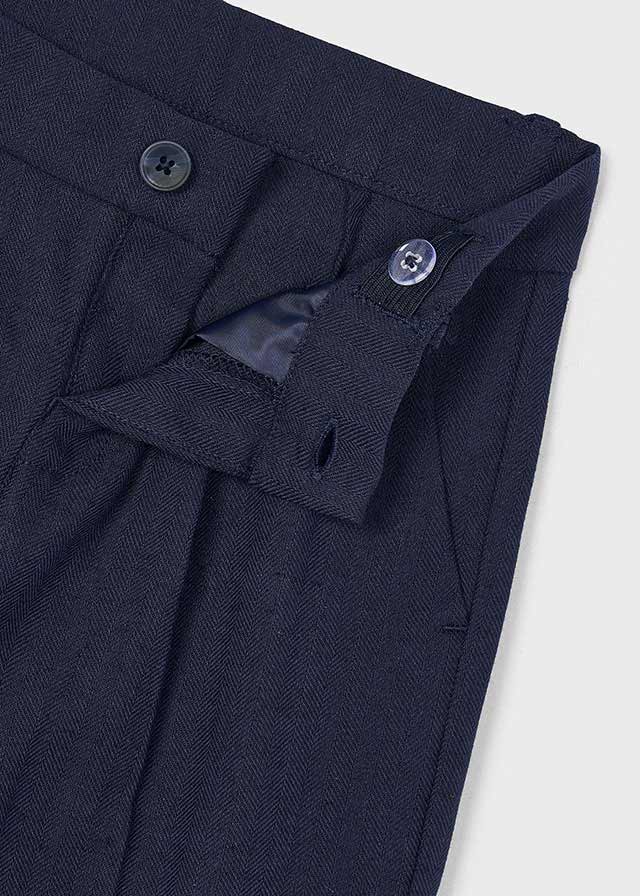 Pantalone Lino Elegante Marino