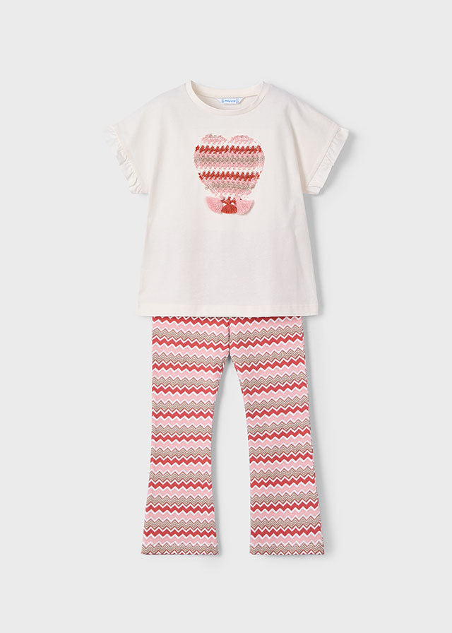 Completo Leggings Salmone