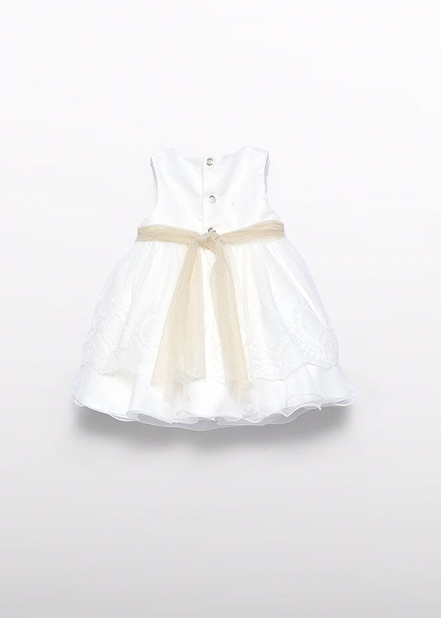 Vestito Ricamato Panna