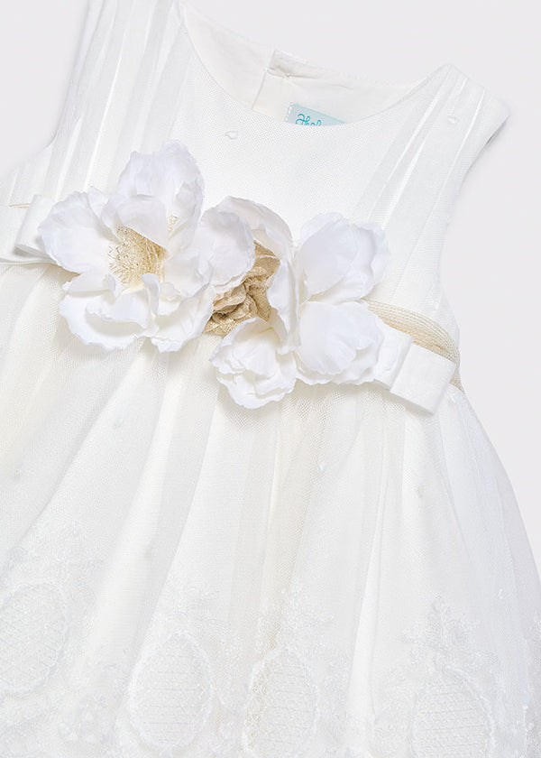 Vestito Ricamato Panna