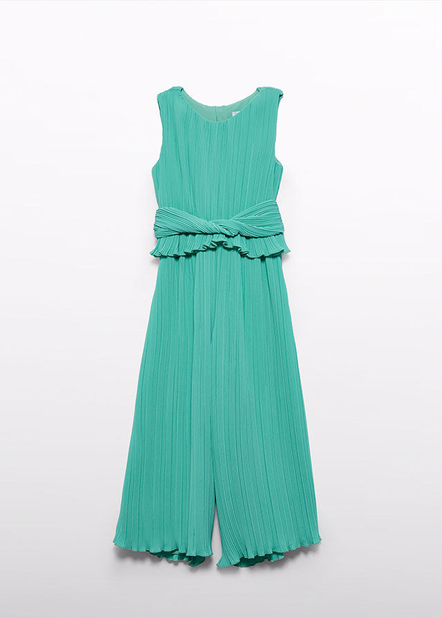 Tuta Lunga Chiffon Plissettat Aloe