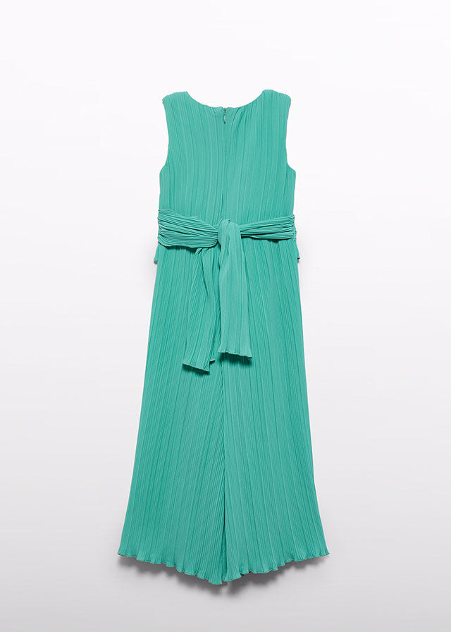 Tuta Lunga Chiffon Plissettat Aloe