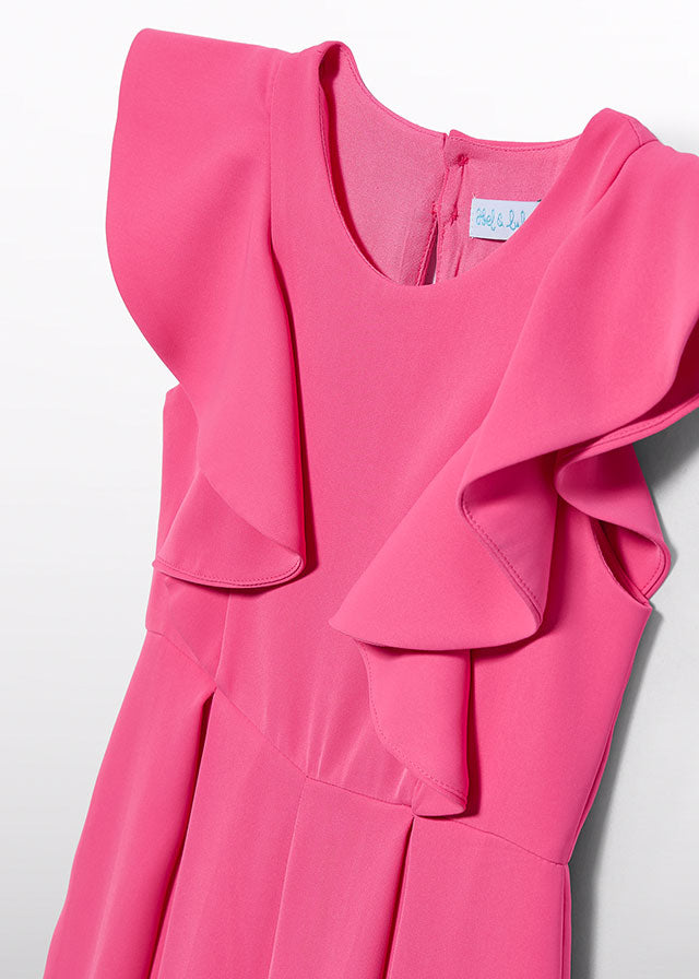 Tuta Lunga Crepe Fucsia