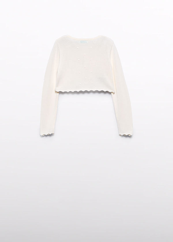 Cardigan Tricot Onde Dorato