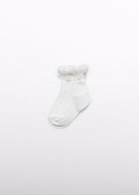 Calze Volant Tulle Panna