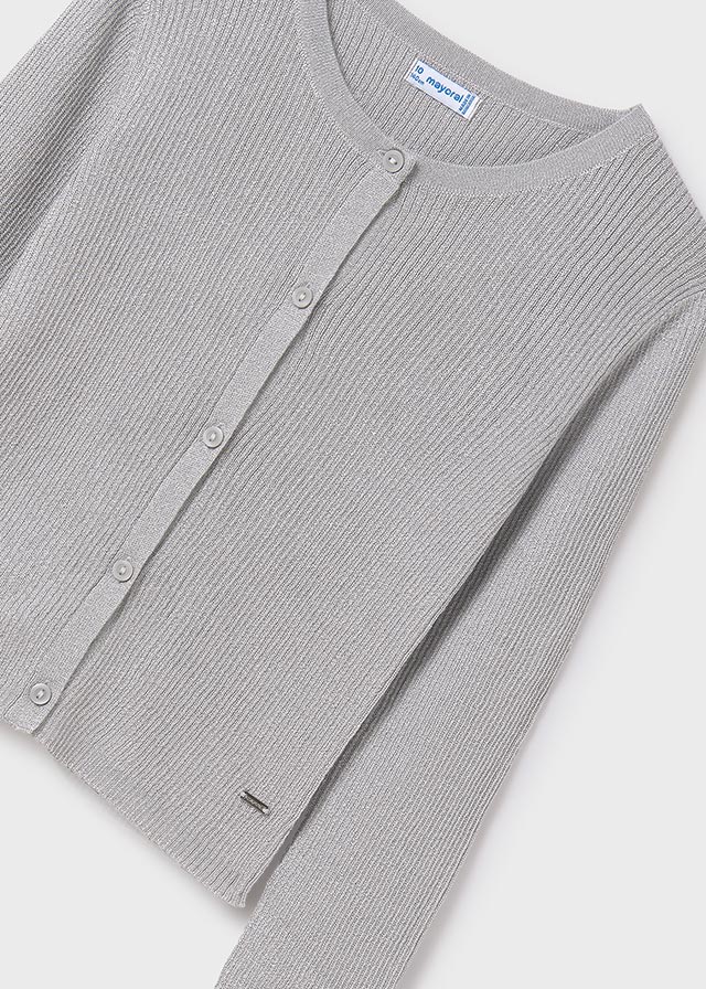 Giacchina Tricot Camicianale Argento