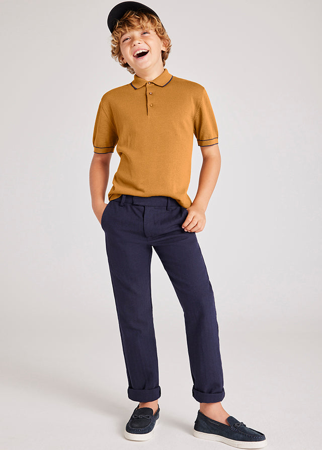 Pantalone Natural Elegante Marino