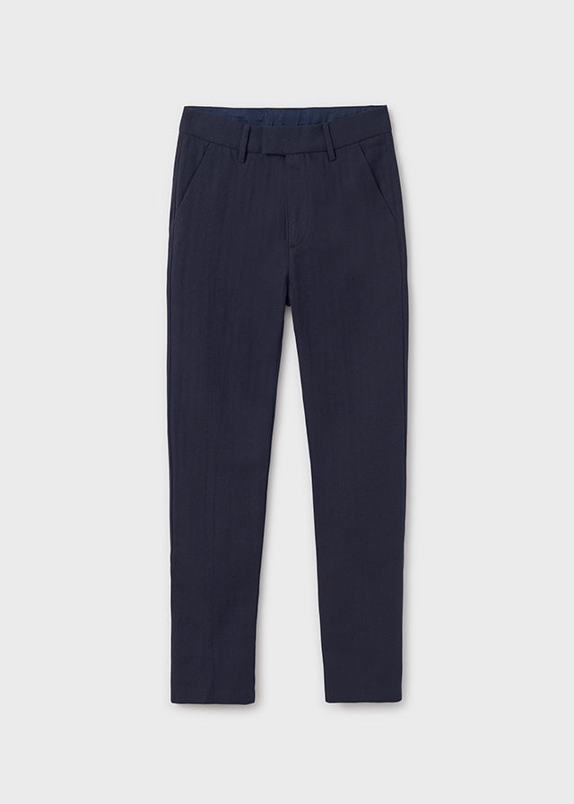 Pantalone Natural Elegante Marino