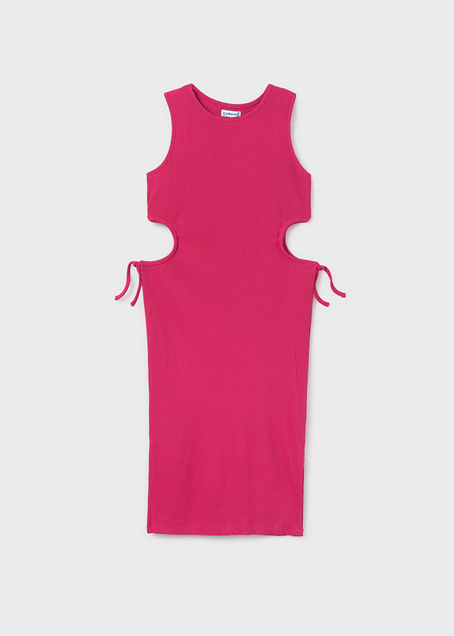 Vestito Midi Costine Hibiscus