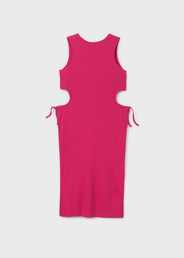 Vestito Midi Costine Hibiscus