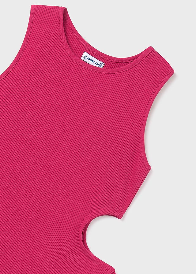 Vestito Midi Costine Hibiscus