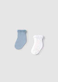 Set 2 Calzini Eleganti Cielo