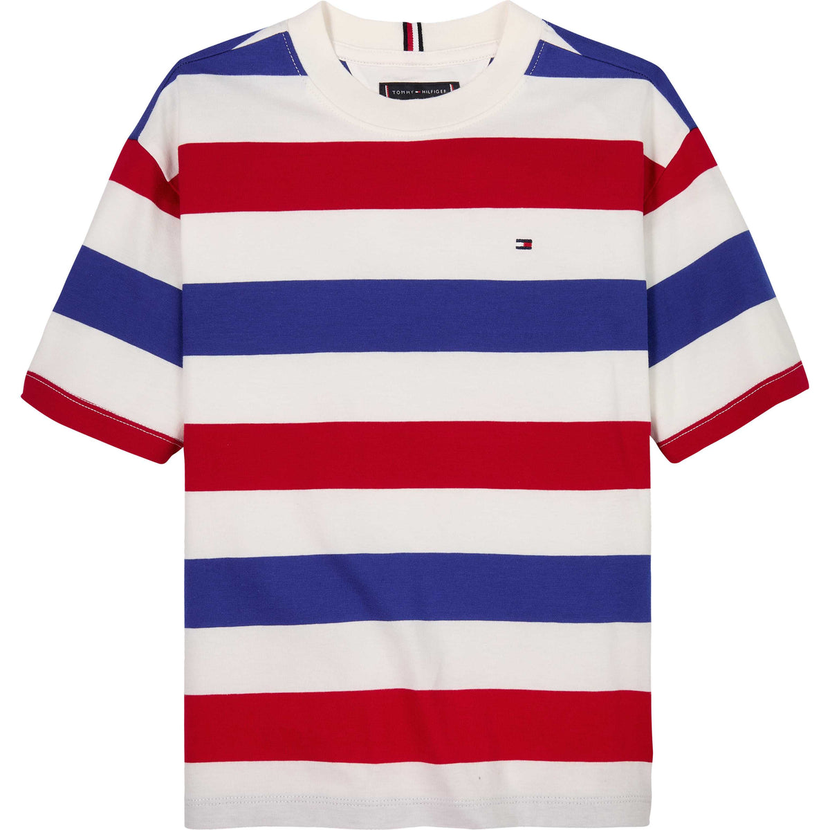 T-Shirt Righe Red Blue White Stripe