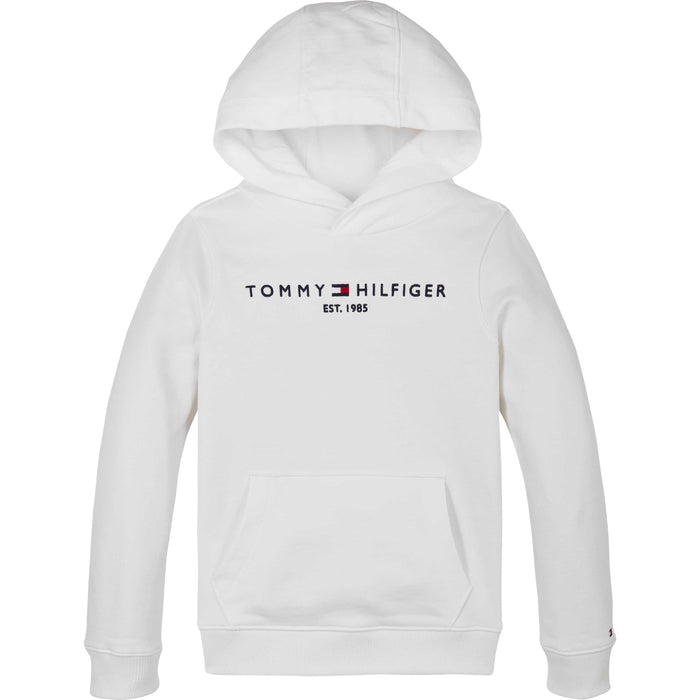 Felpa Con Cappuccio Logata White