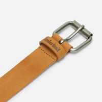 Cintura In Nabuk Da 35 Mm Con Tagli Verticali Wheat