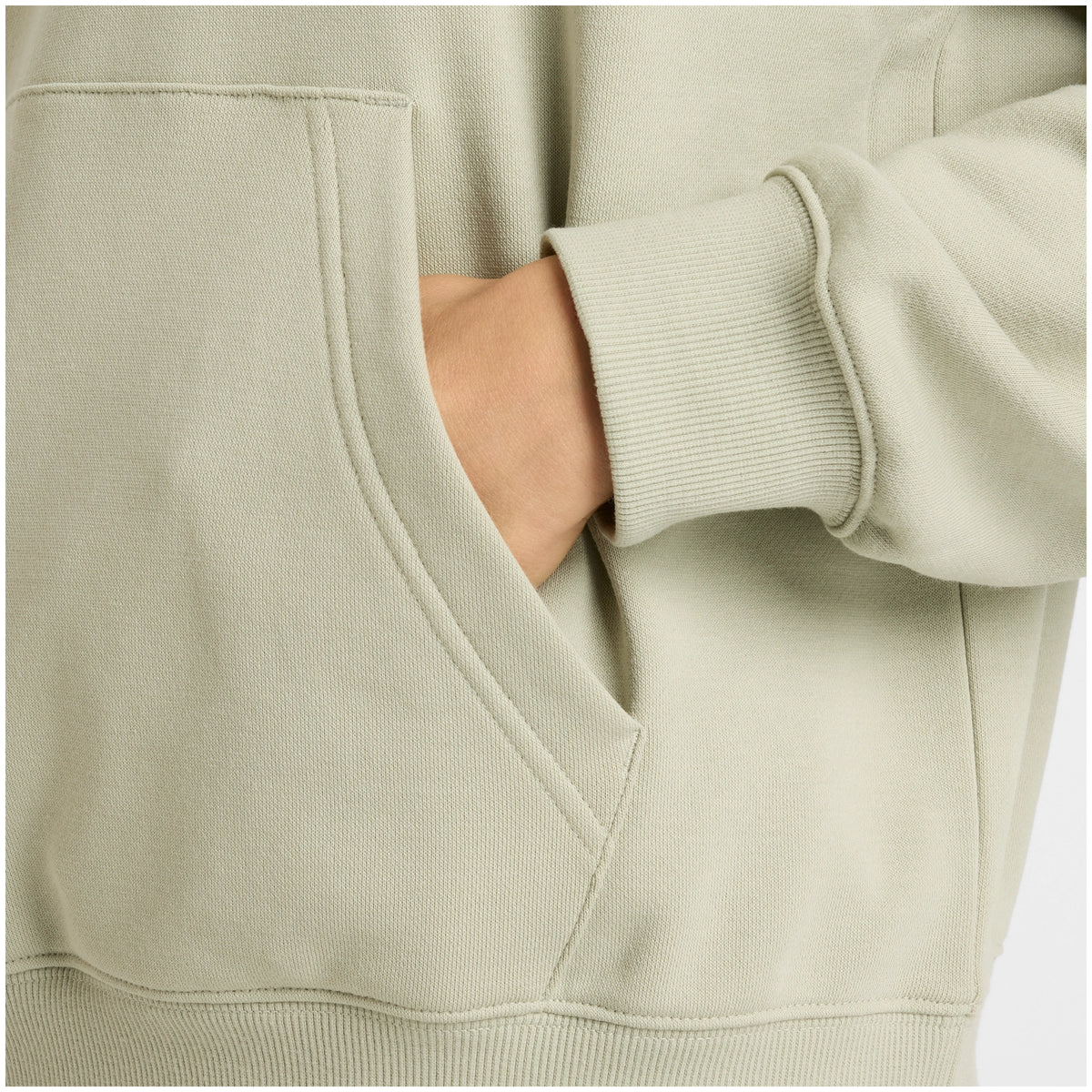 Felpa da donna Con Cappuccio French Terry Olivine