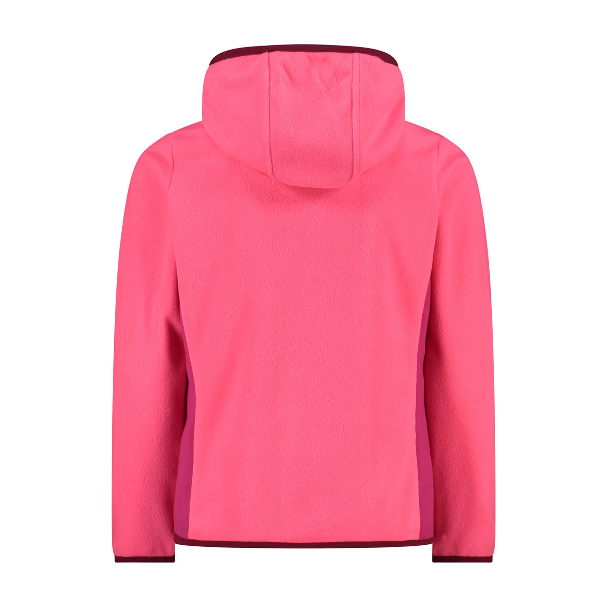 Giacca in Pile Full Zip Rosa Bicolor