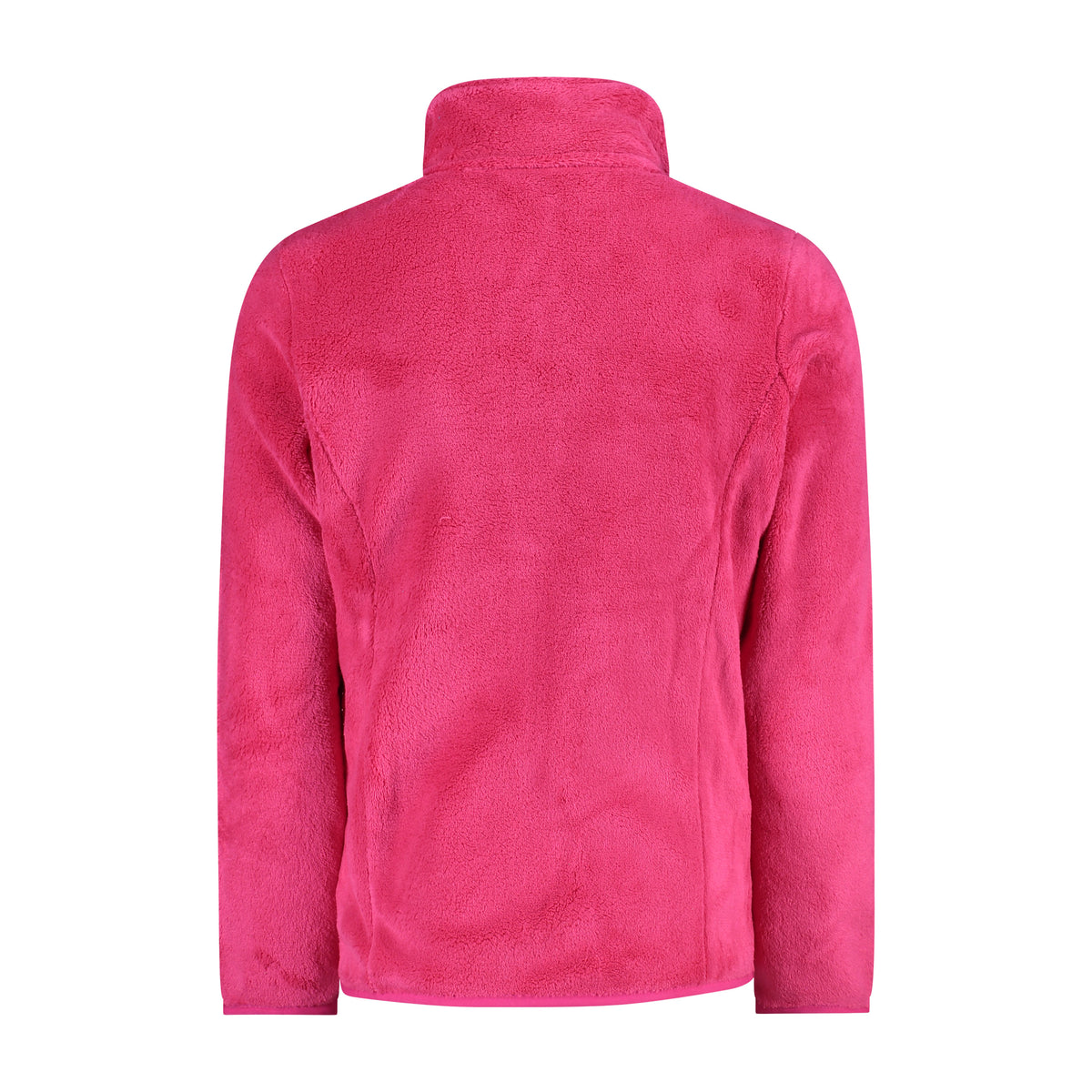 Felpa in Pile Fucsia con Full Zip