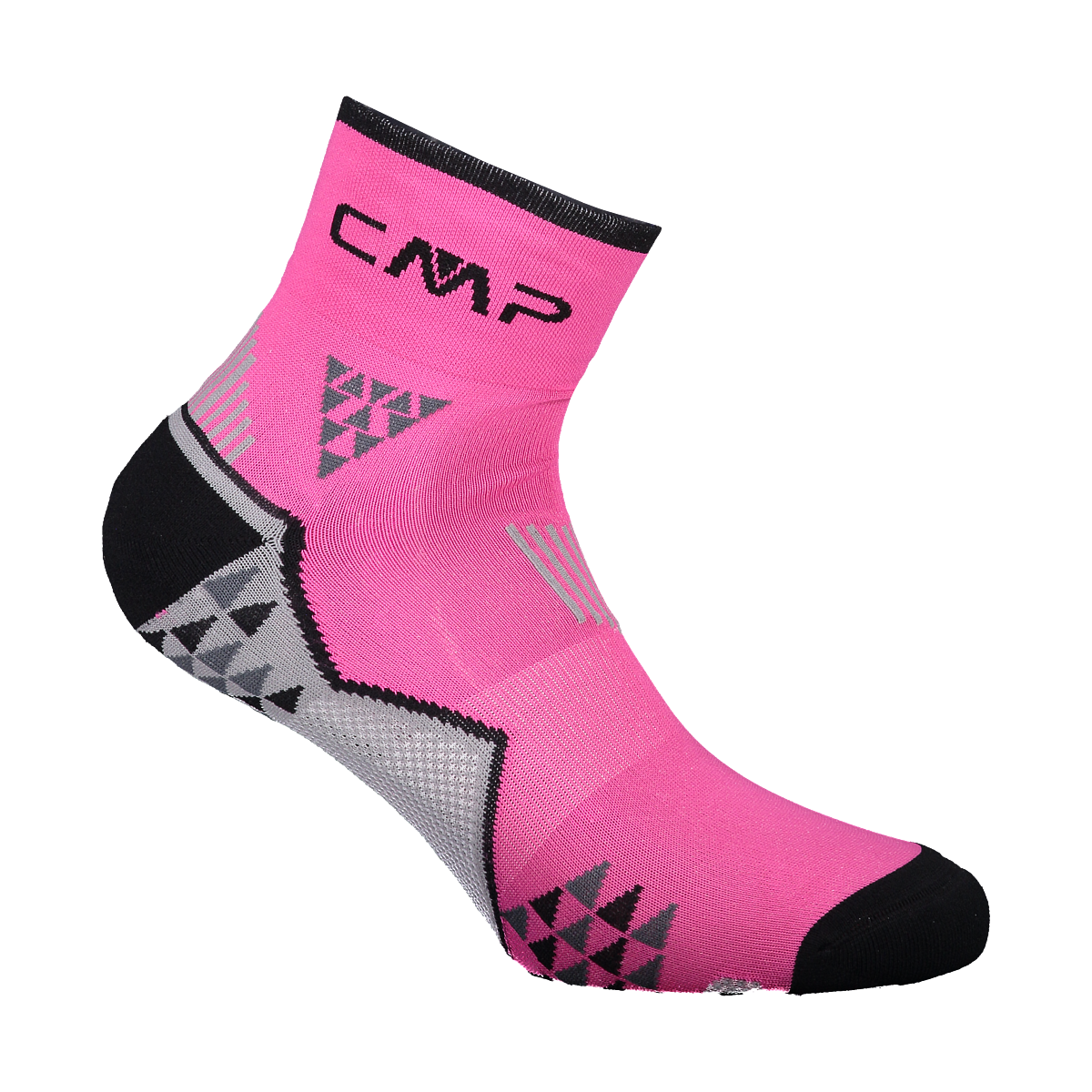 Calzino Sentiero Skinlife Pink Fluo Nero