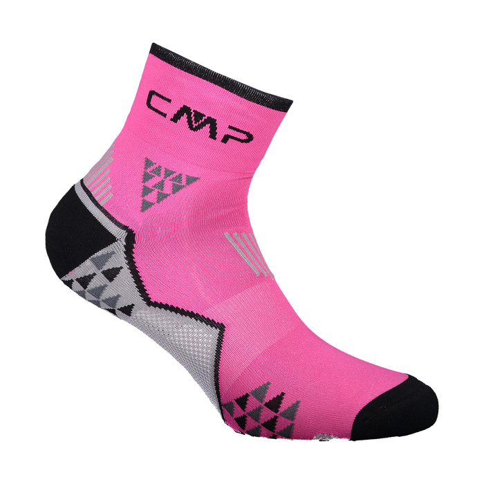 Calzino Sentiero Skinlife Pink Fluo Nero