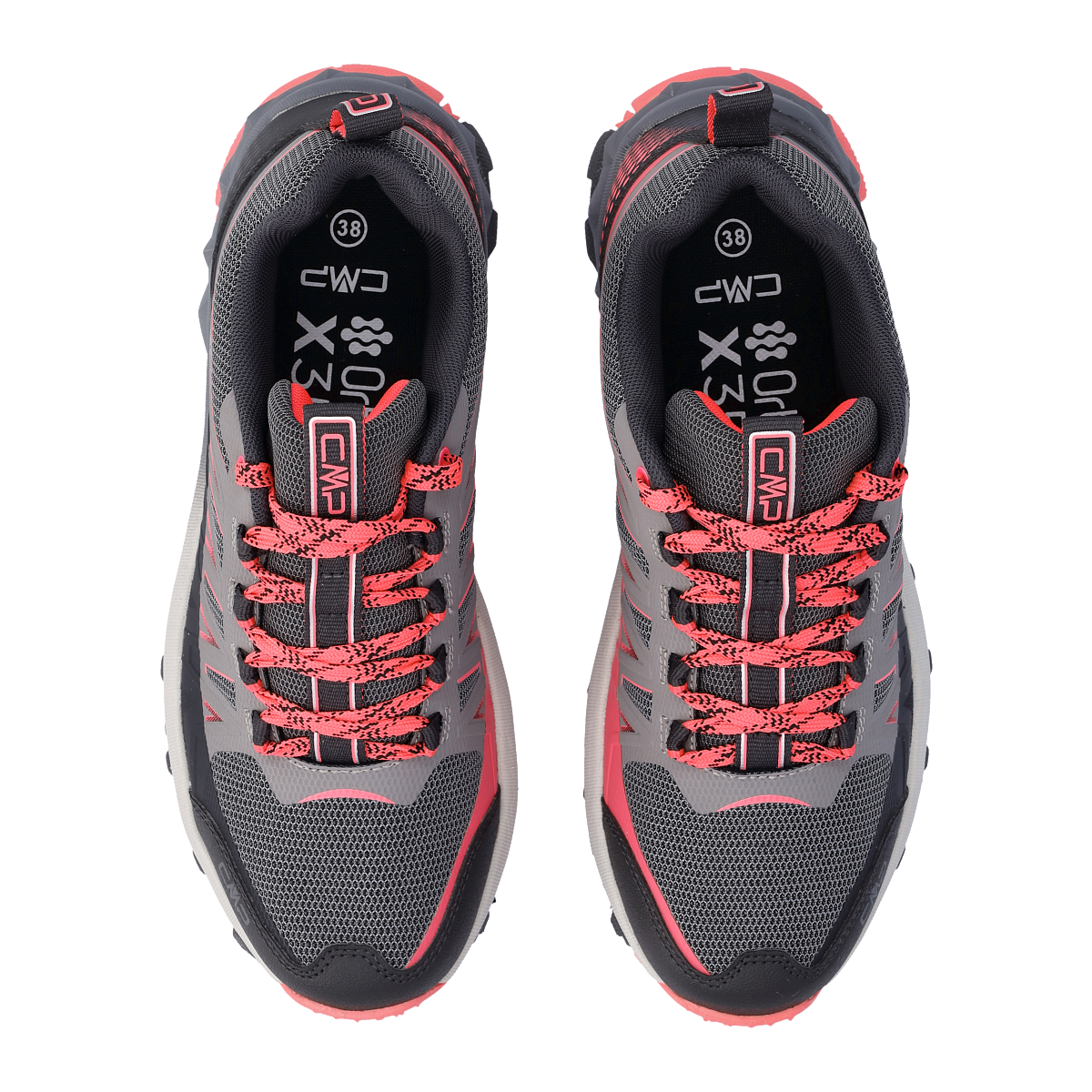 Scarpa Sportiva Veloce Laky Cemento_Rosso