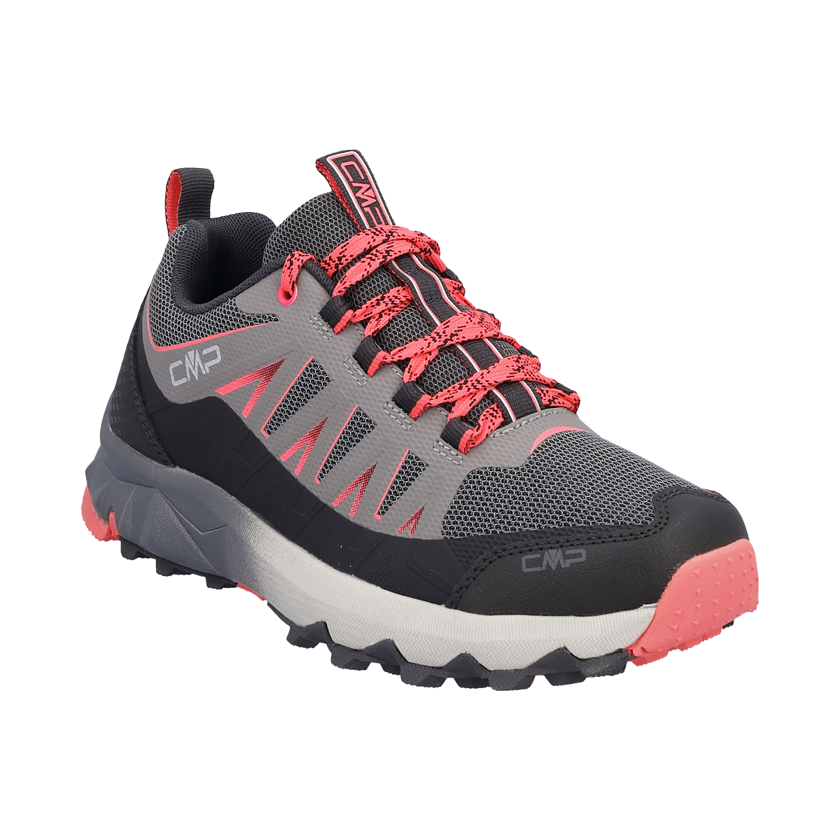 Scarpa Sportiva Veloce Laky Cemento_Rosso