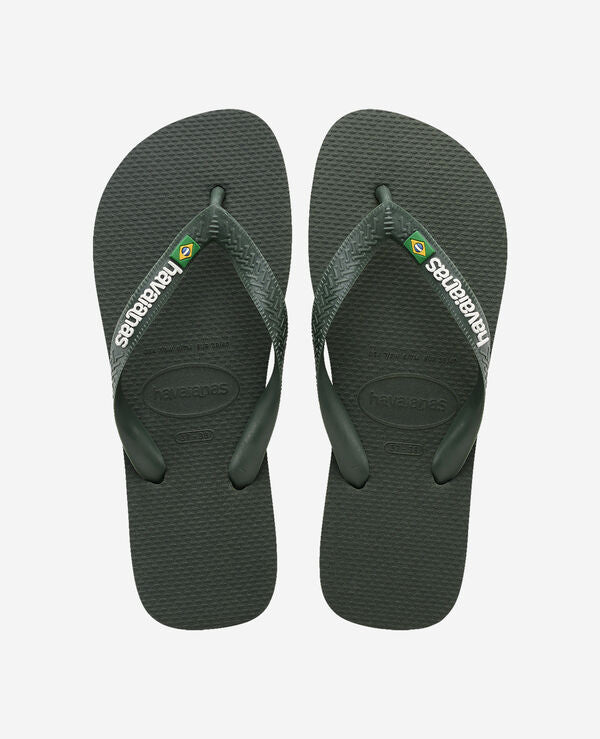 Infradito Havaianas Brasil Logo Green Olive