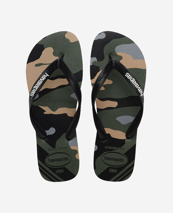 Infradito Havaianas Top Camu Green Olive-Black