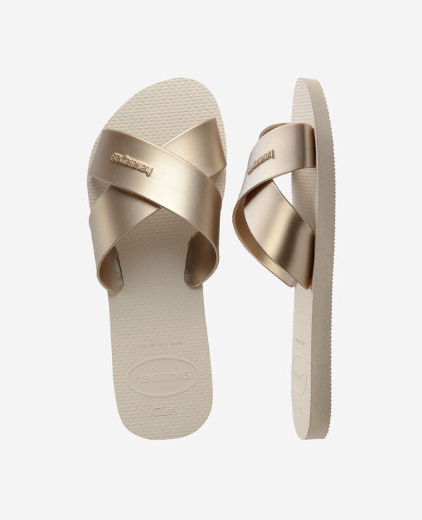 Infradito Havaianas Aqua Metallic Beige