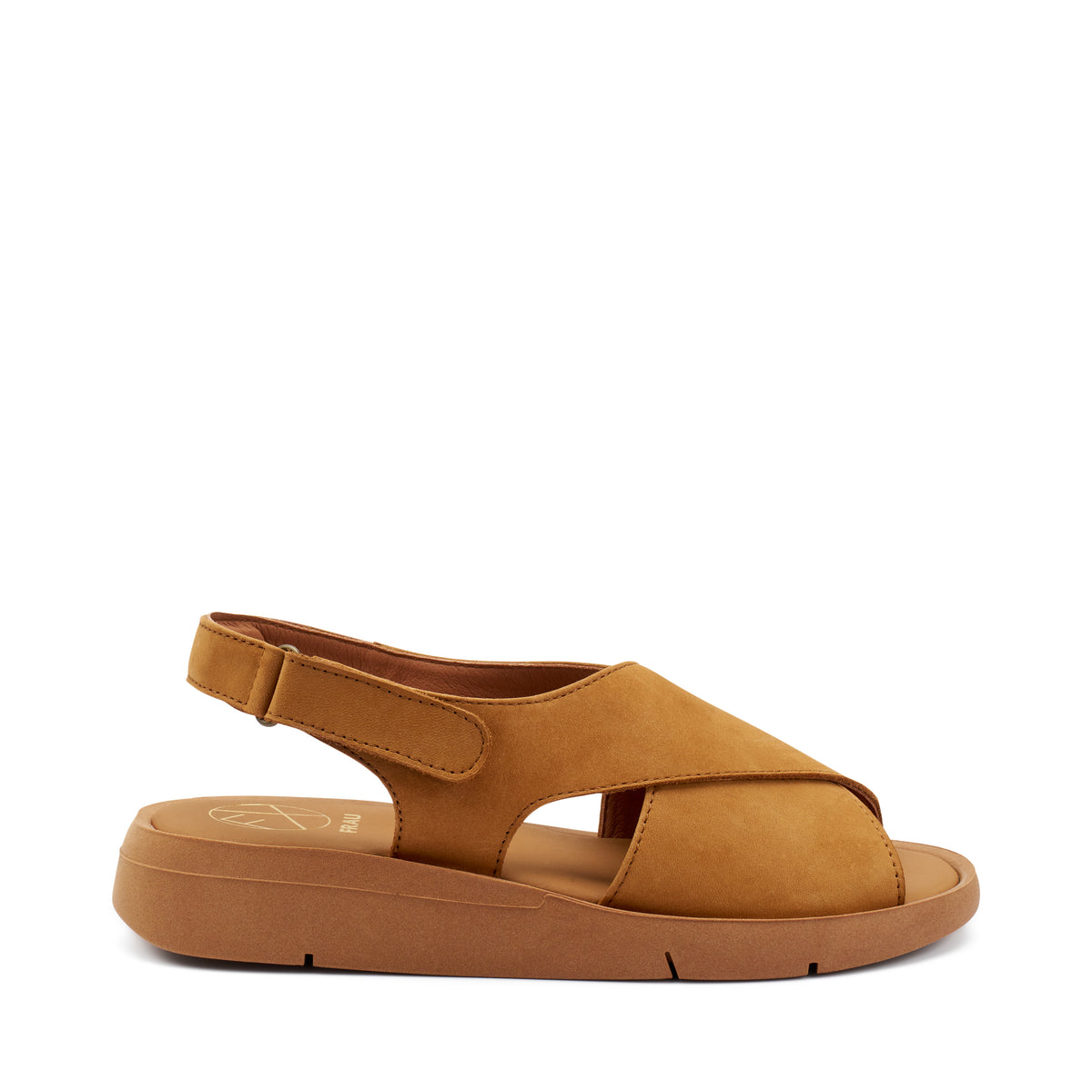 Sandalo Morbido In Nabuk Caramel
