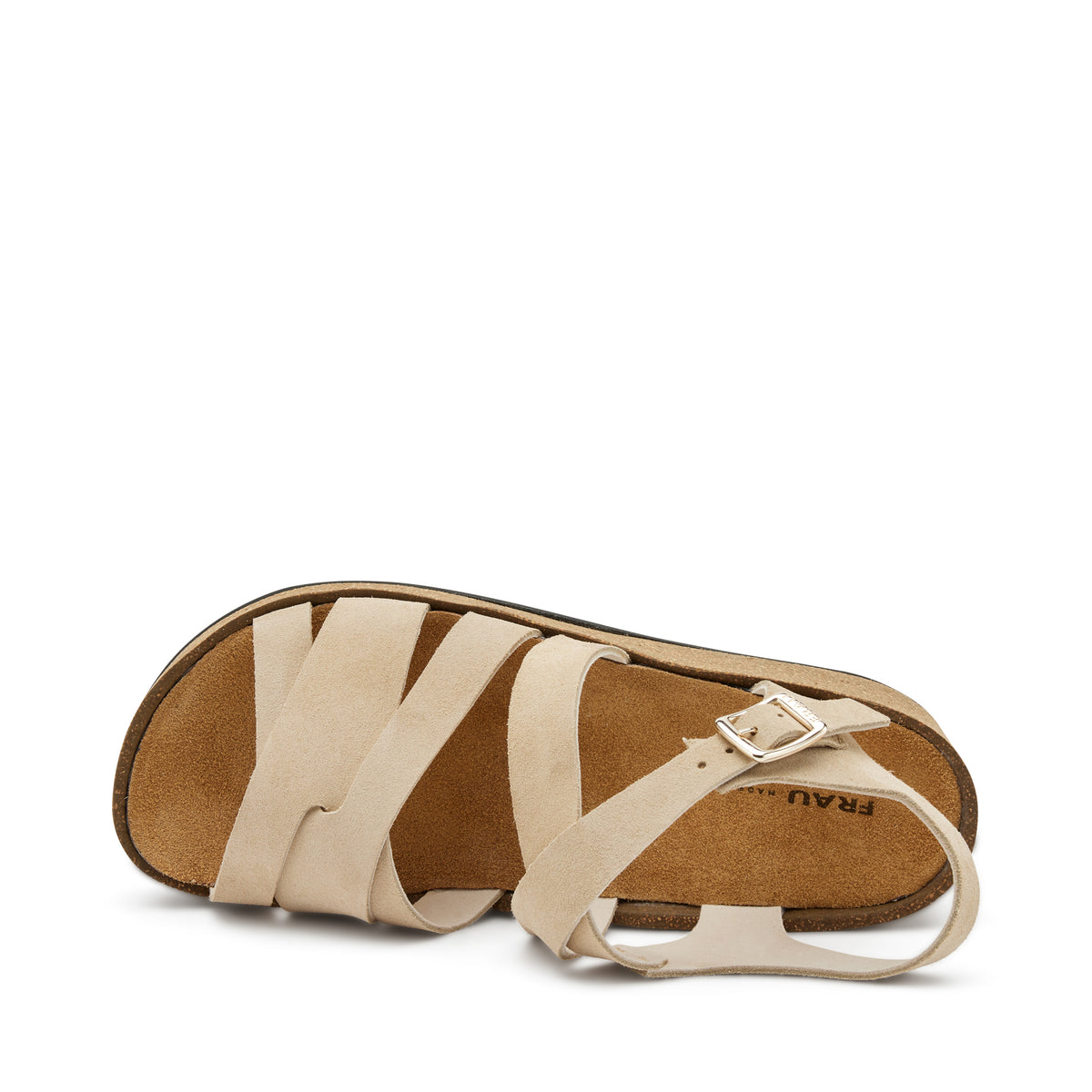 Sandalo Con Zeppa Beige