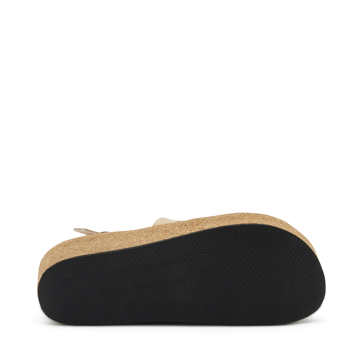 Sandalo Con Zeppa Beige