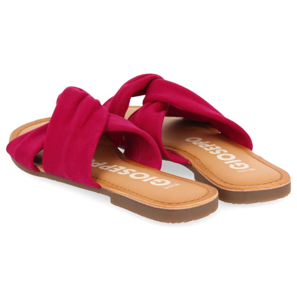Sandalo Ciabatta Fascia Nodo Fucsia