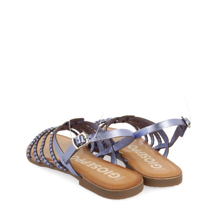 Sandalo Fascette Basso Blu
