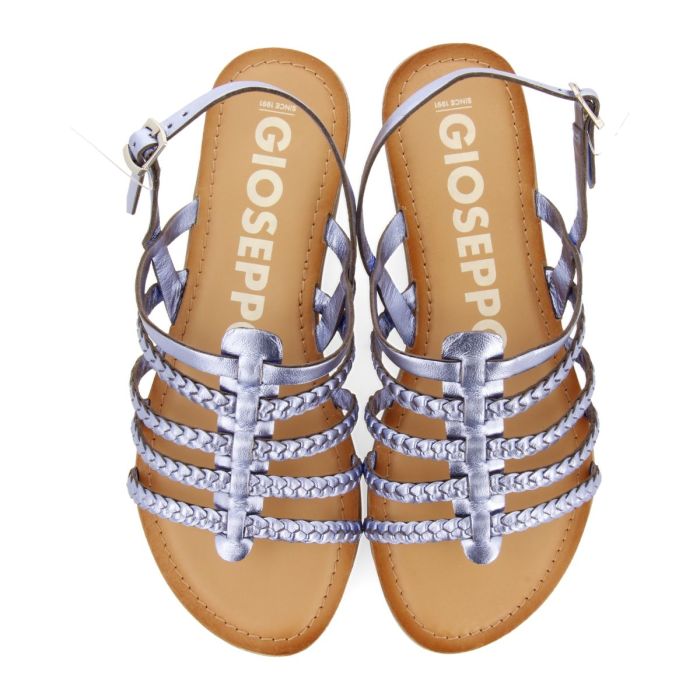Sandalo Fascette Basso Blu
