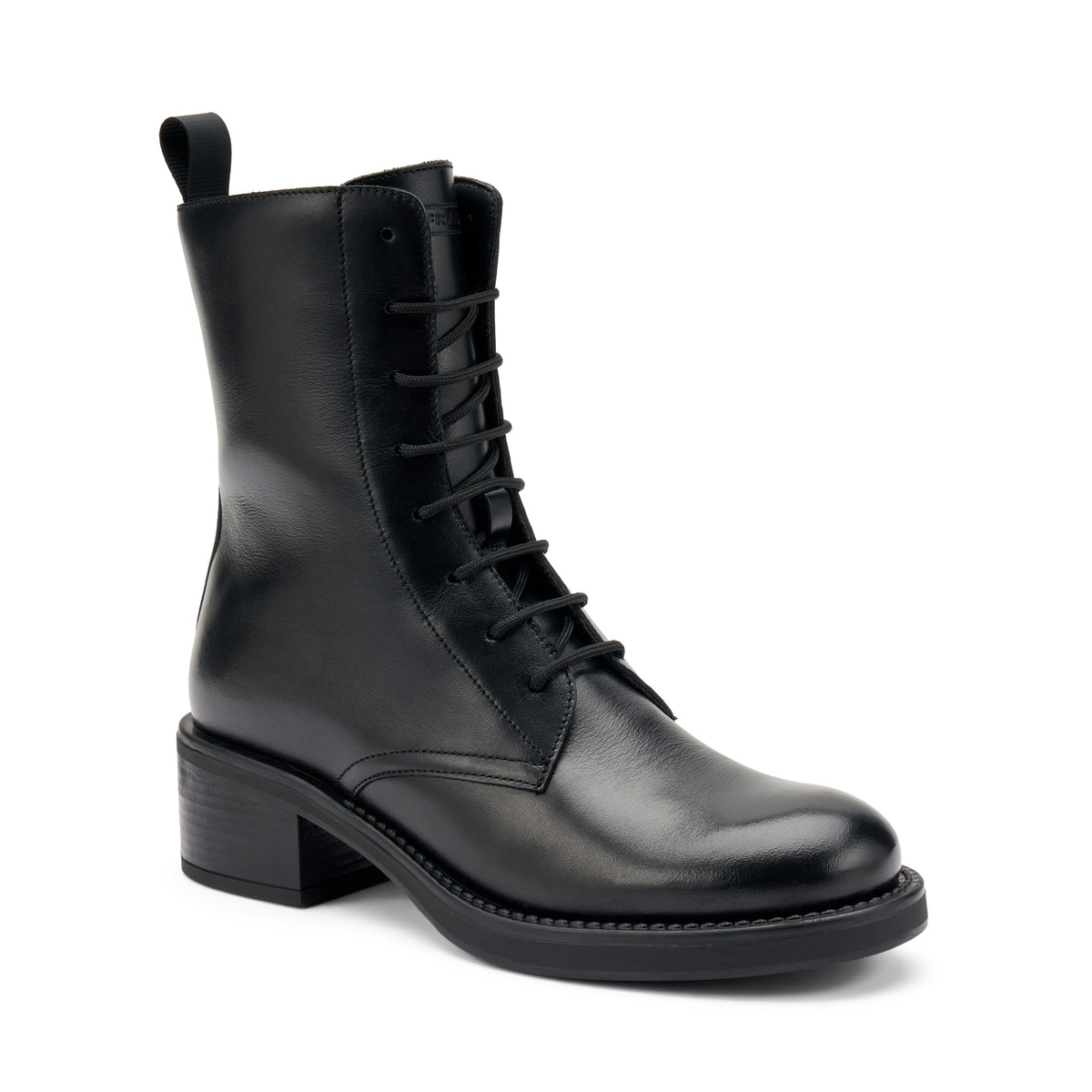 Stivaletto Da Donna Laccio Tacco Nero