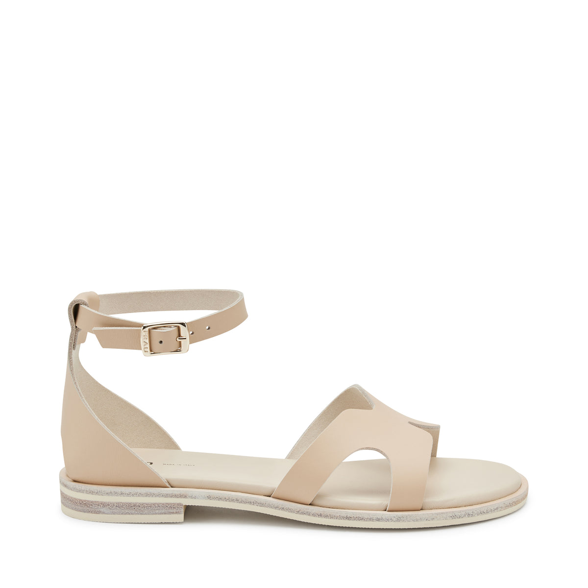 Sandalo Con Cinturino Beige