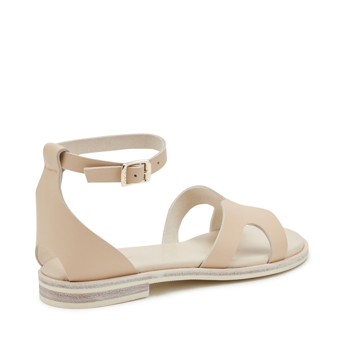 Sandalo Con Cinturino Beige