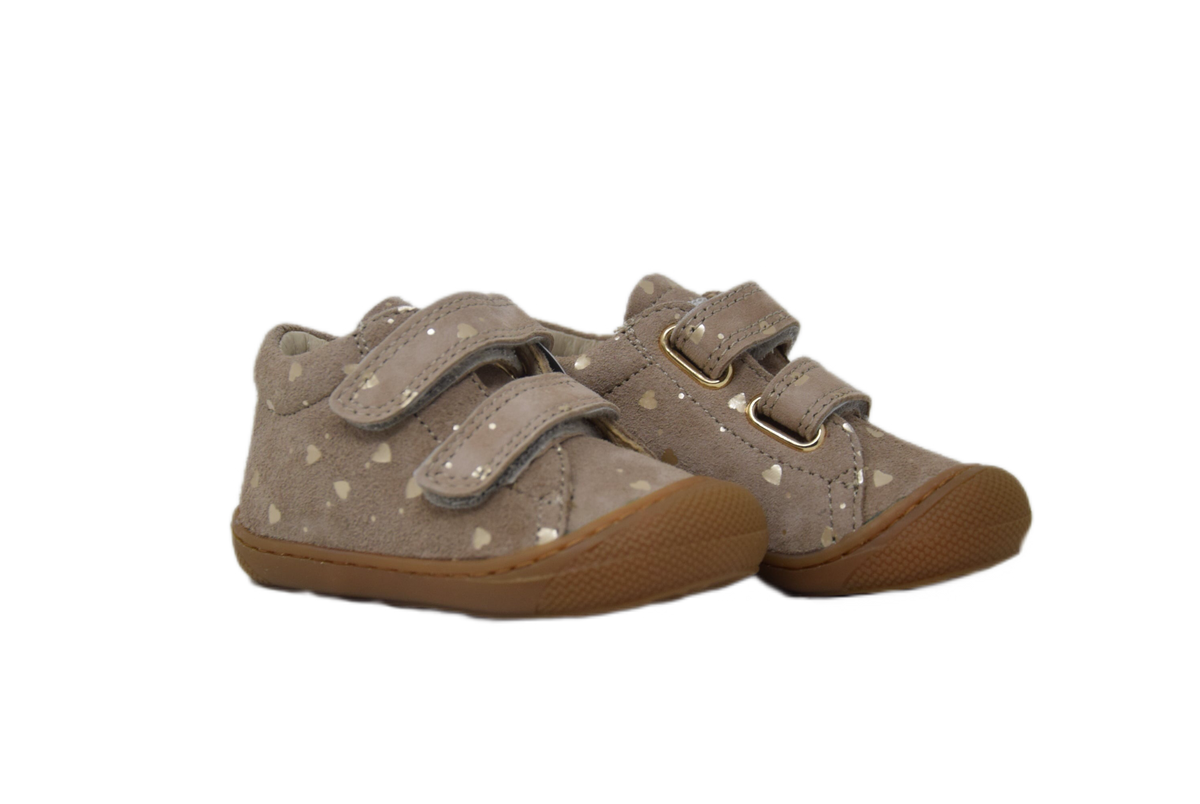 Scarpa Cocoon Suede Taupe Love Strappi