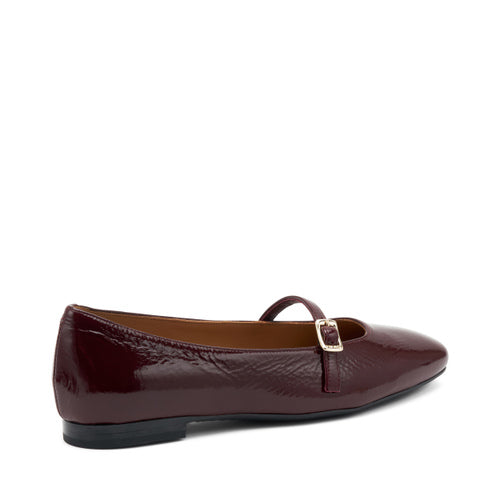 Ballerina Con Cinturino Bordeaux