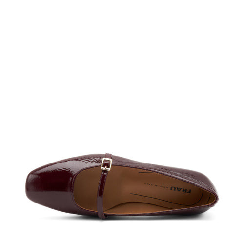Ballerina Con Cinturino Bordeaux