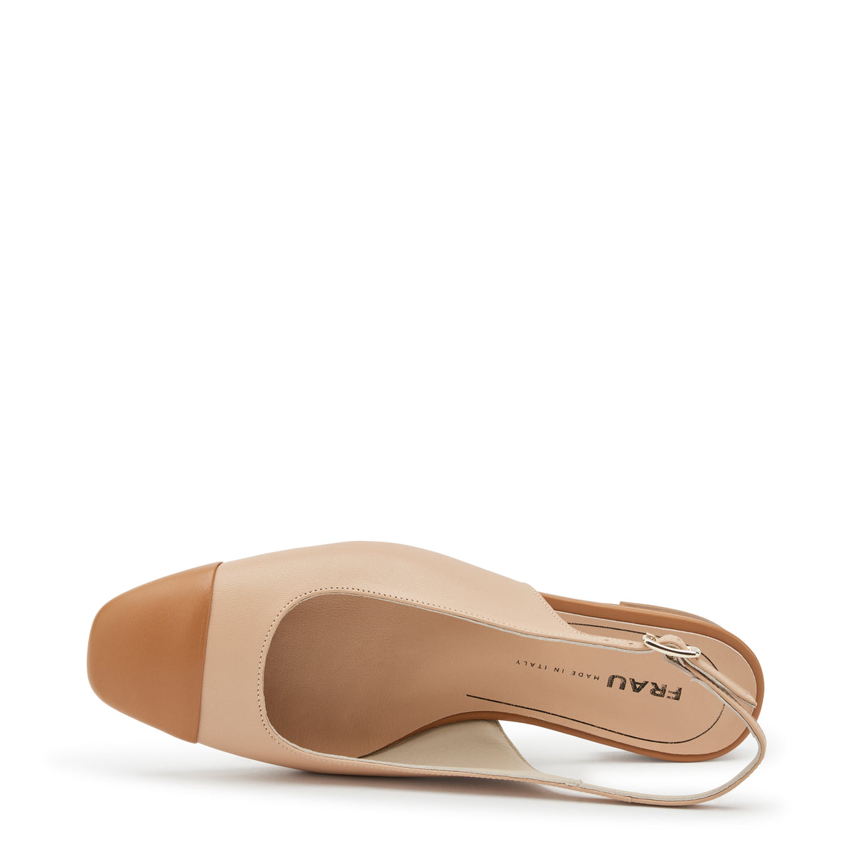 Slingback In Pelle Beige